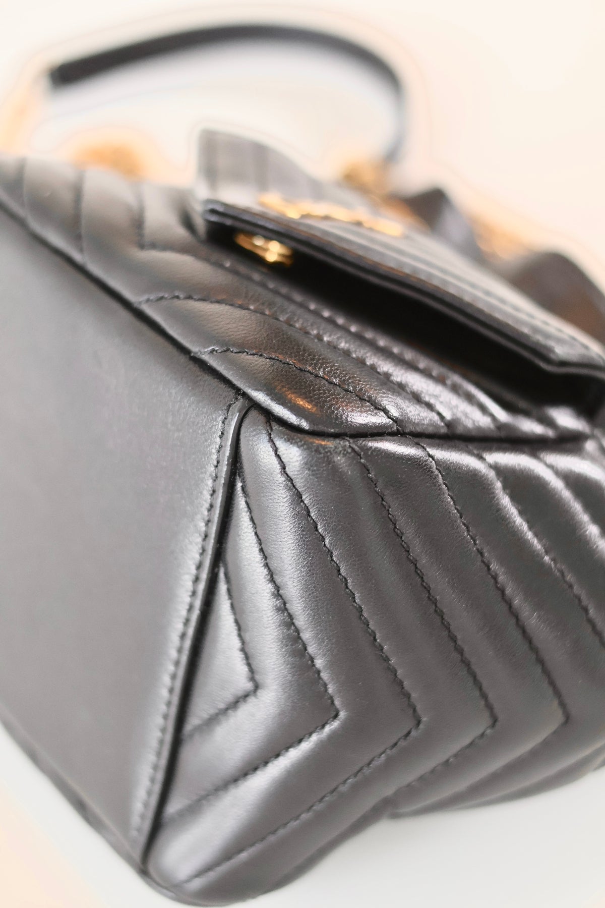Saint Laurent Mini Leather Bucket Bag