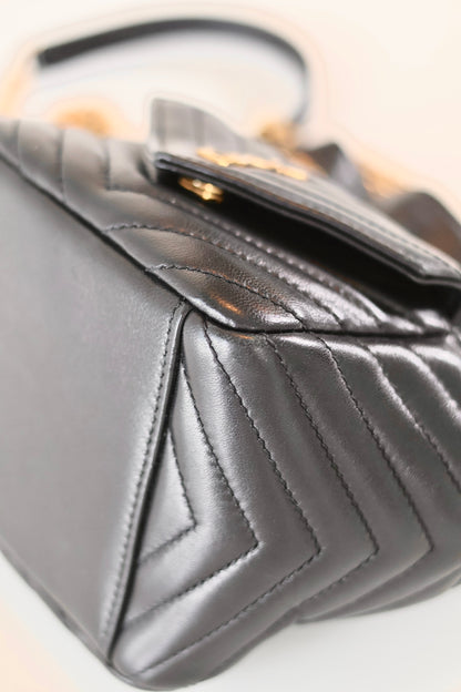 Saint Laurent Mini Leather Bucket Bag