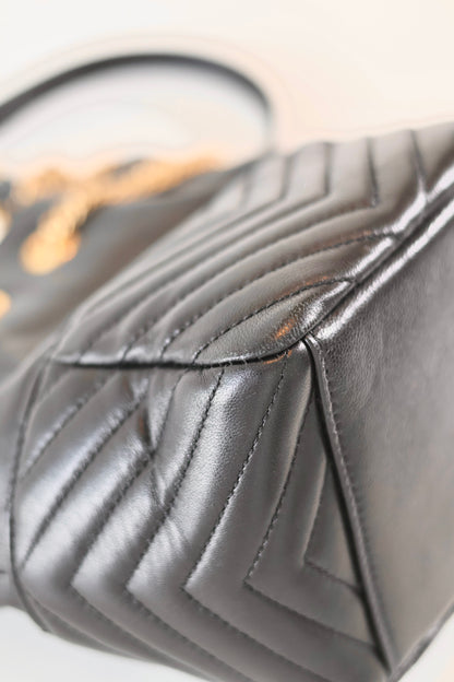 Saint Laurent Mini Leather Bucket Bag