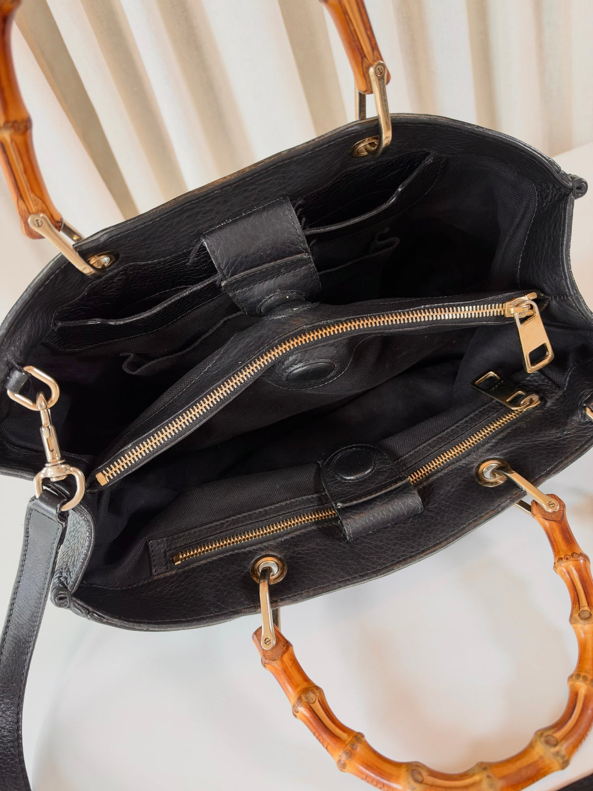 Gucci Bamboo Handbag Black