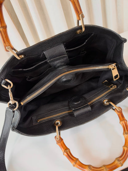 Gucci Bamboo Handbag Black