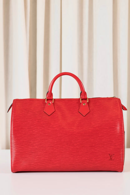 Louis Vuitton Speedy 35 Red