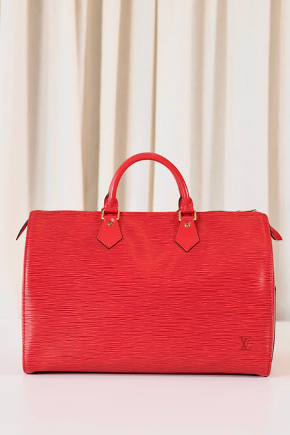 Louis Vuitton Speedy 35 Red