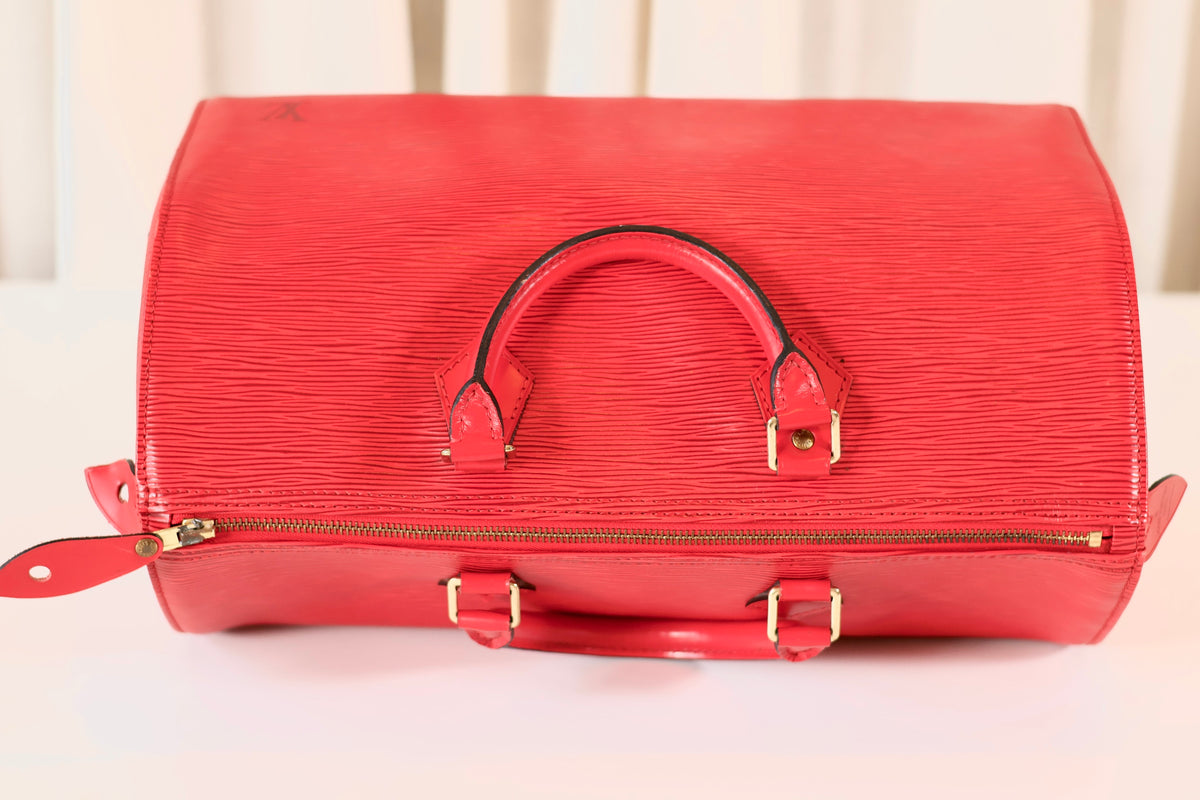 Louis Vuitton Speedy 35 Red