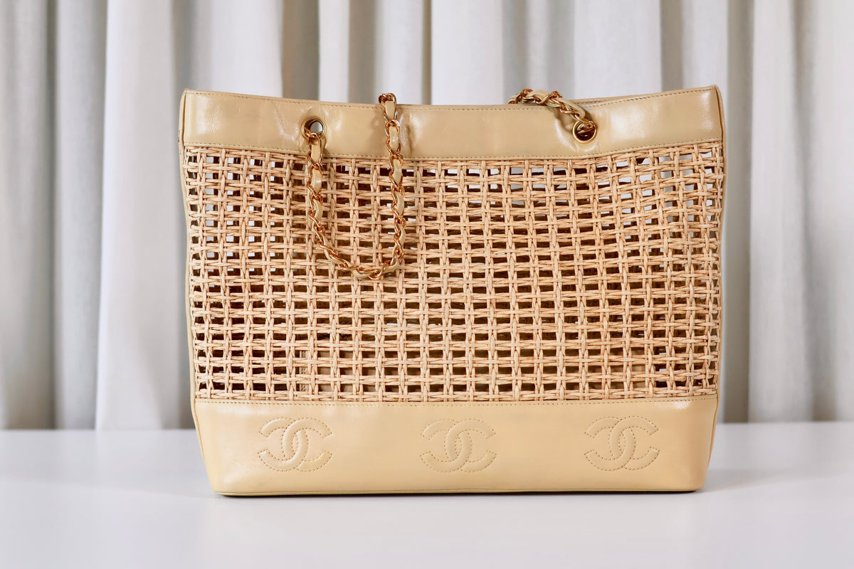 Chanel Vintage Rotan Shoulder Bag