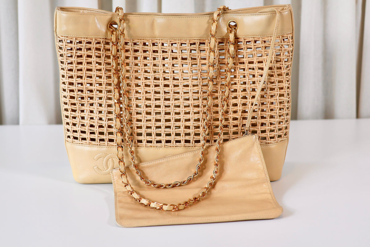 Chanel Vintage Rotan Shoulder Bag