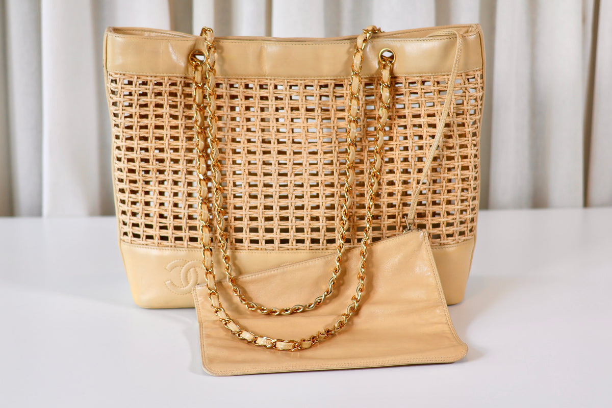 Chanel Vintage Rotan Shoulder Bag