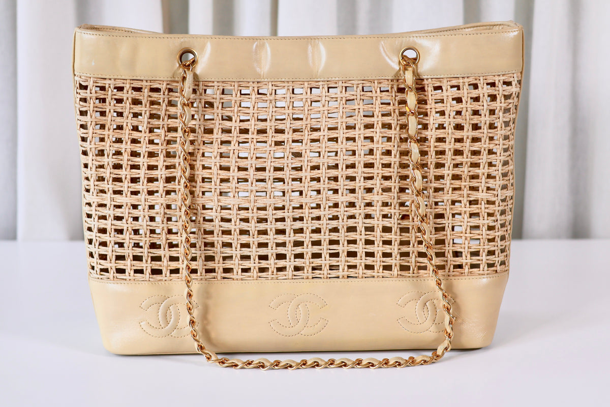 Chanel Vintage Rotan Shoulder Bag