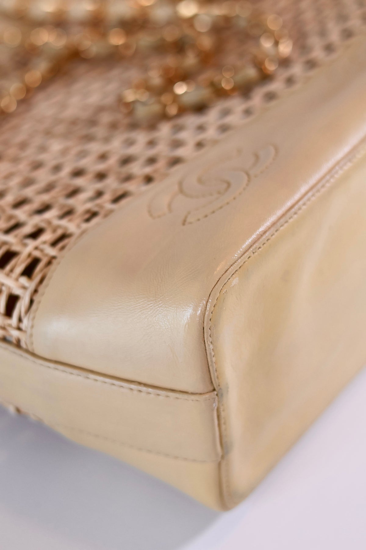 Chanel Vintage Rotan Shoulder Bag