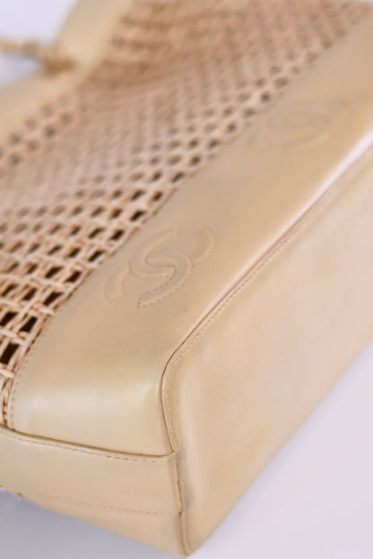 Chanel Vintage Rotan Shoulder Bag