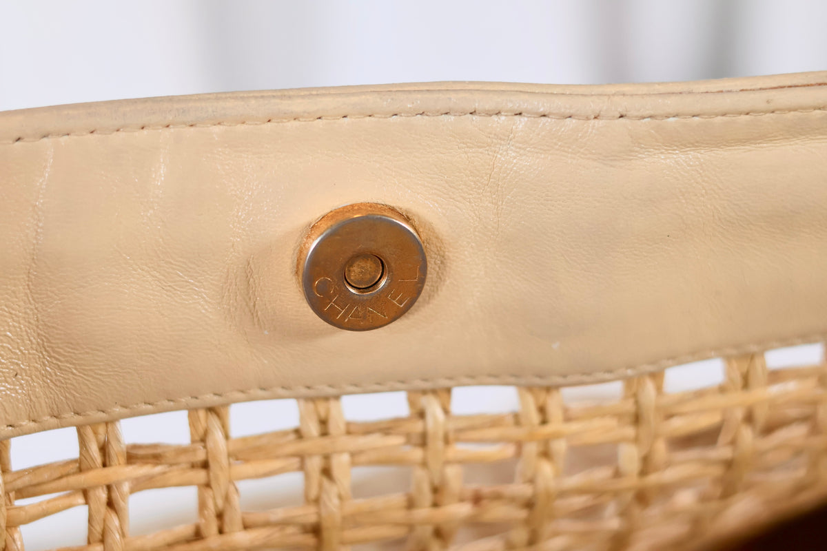 Chanel Vintage Rotan Shoulder Bag