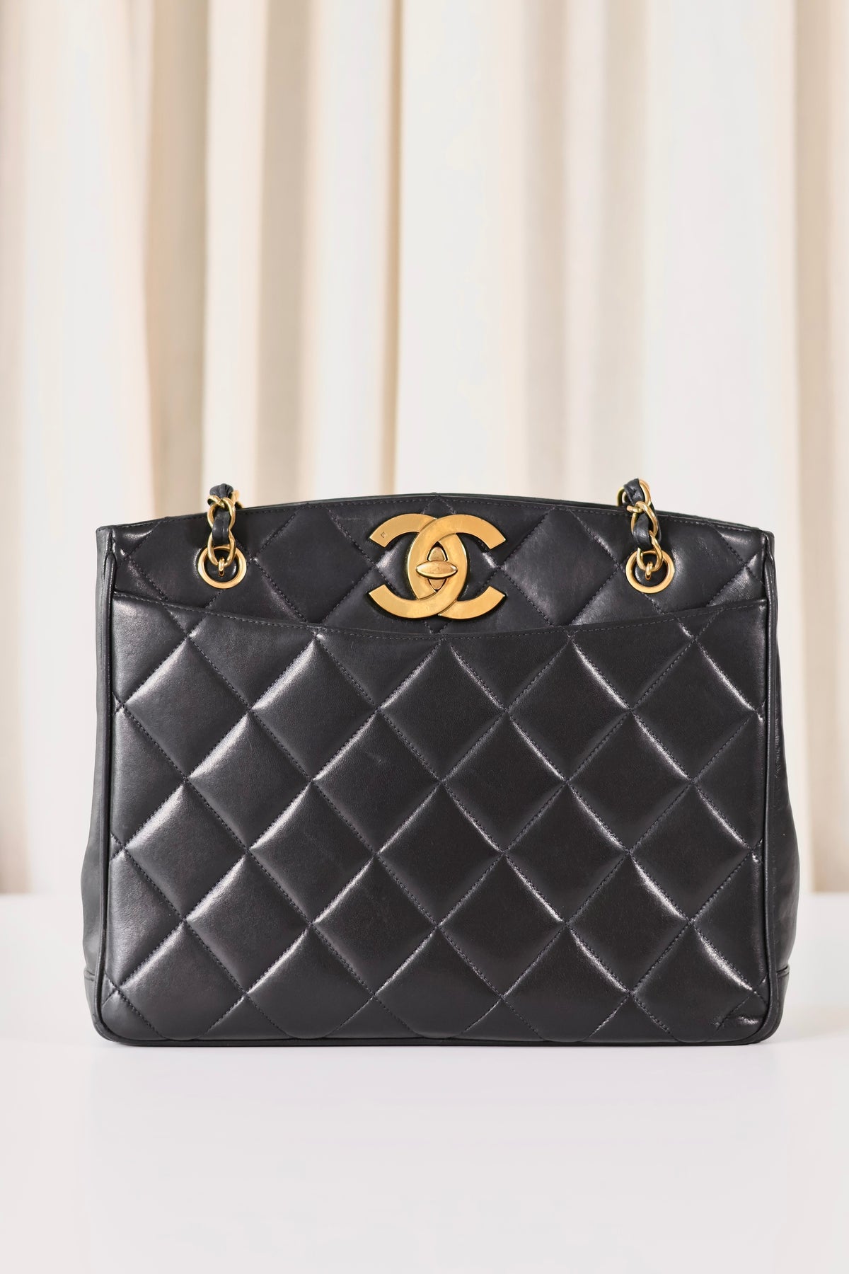 Chanel Large CC Logo Shoulder Bag