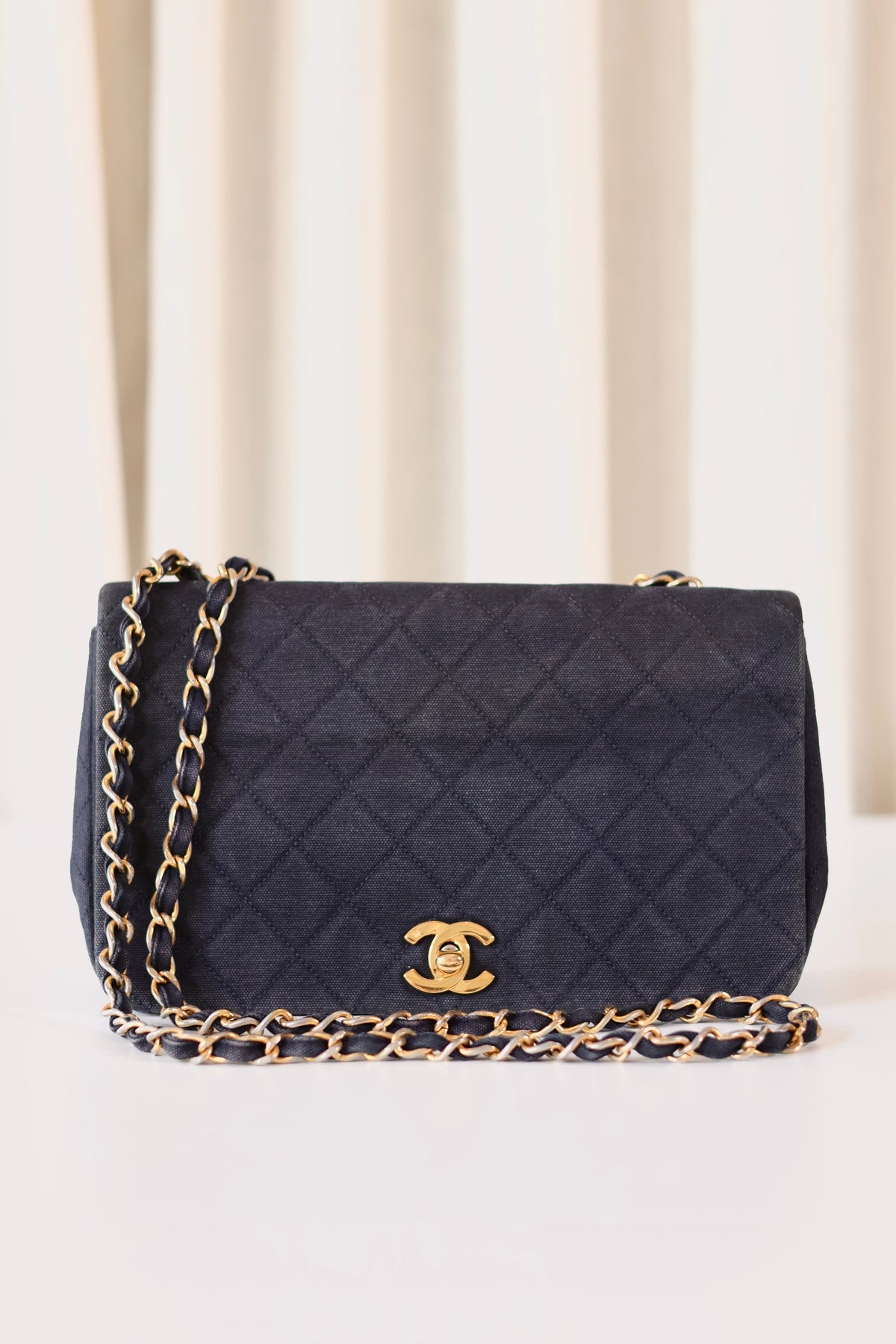Chanel fabric full flap bag