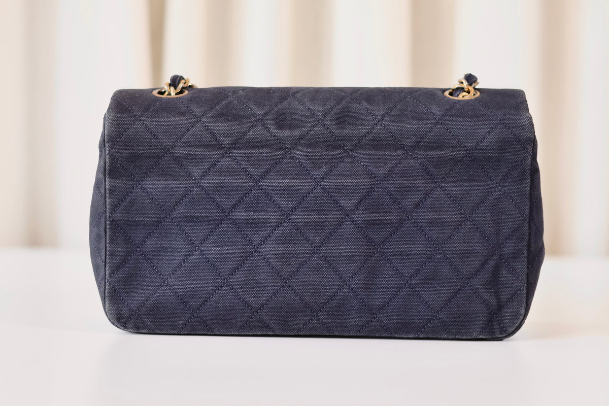 Chanel fabric full flap bag