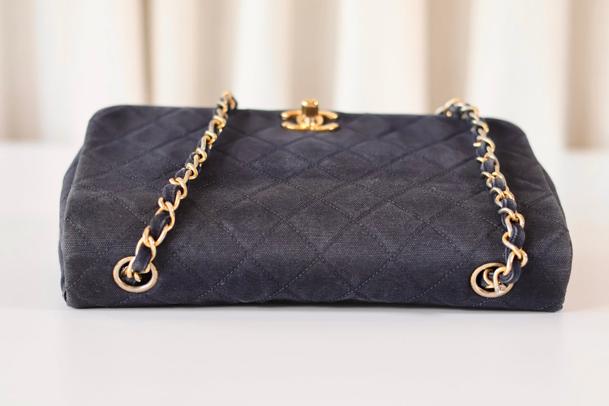 Chanel fabric full flap bag