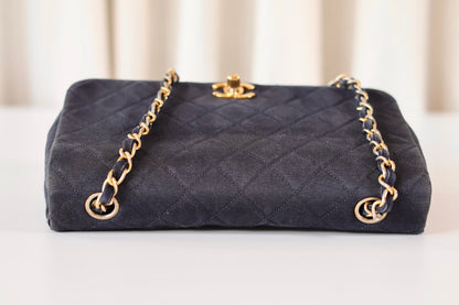 Chanel fabric full flap bag