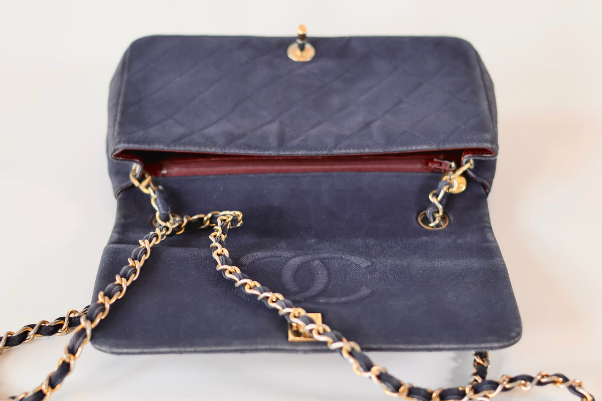 Chanel fabric full flap bag