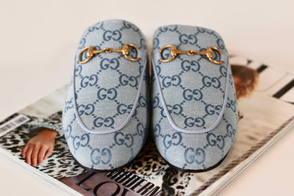 Gucci Horsebit Loafers Light Blue