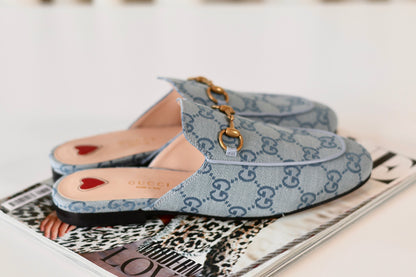 Gucci Horsebit Loafers Light Blue