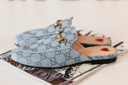 Gucci Horsebit Loafers Light Blue