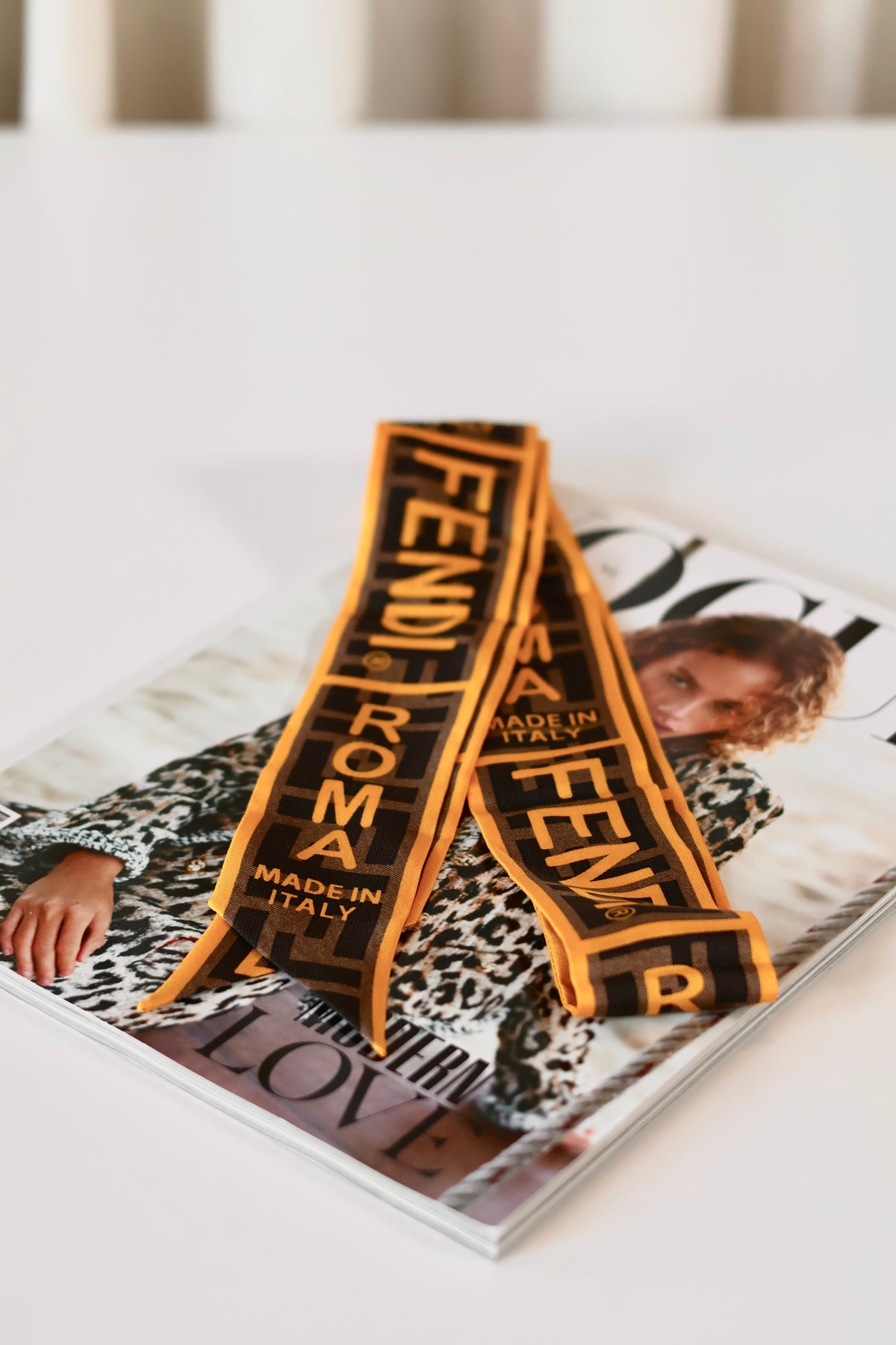 Fendi Zucca Twilly Yellow