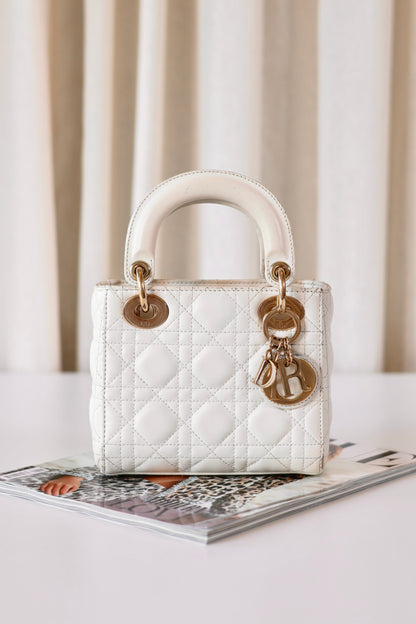 Lady Dior Small White