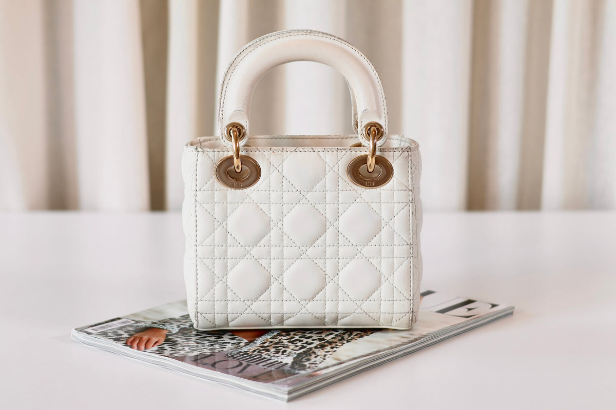 Lady Dior Small White
