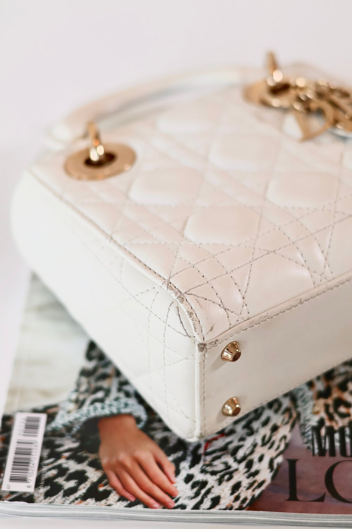 Lady Dior Small White