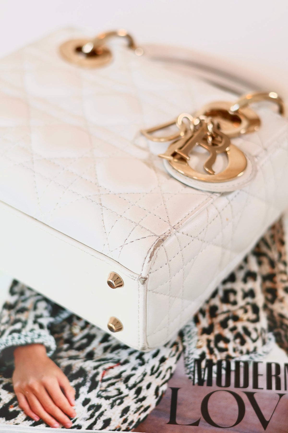 Lady Dior Small White