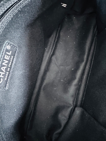 Chanel tweed single flap bag