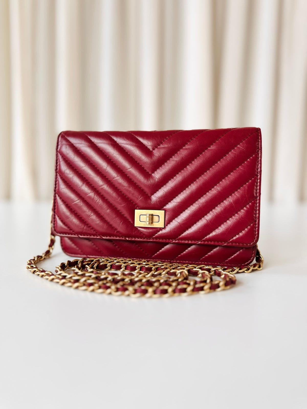 Chanel Reissue wallet on chain