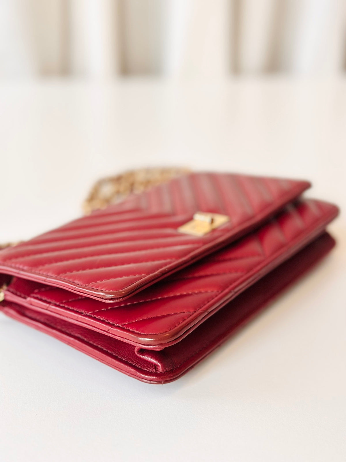 Chanel Reissue wallet on chain