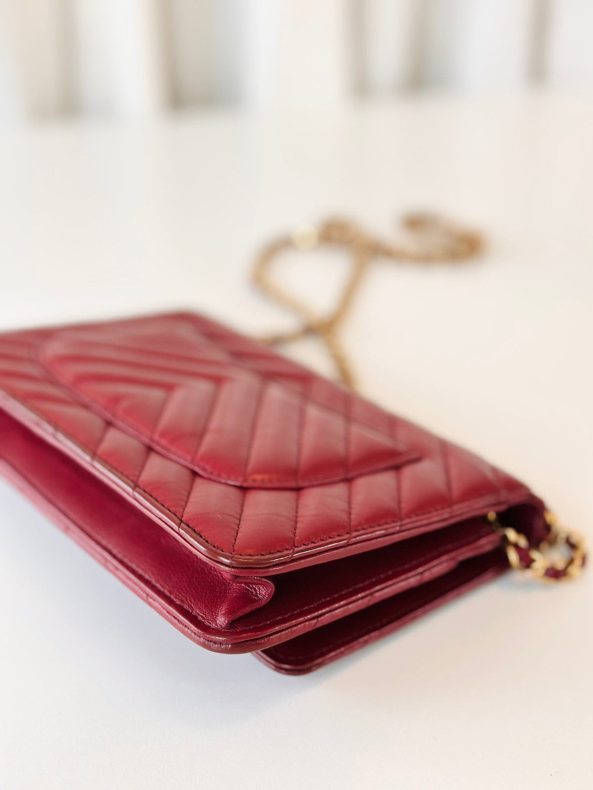 Chanel Reissue wallet on chain