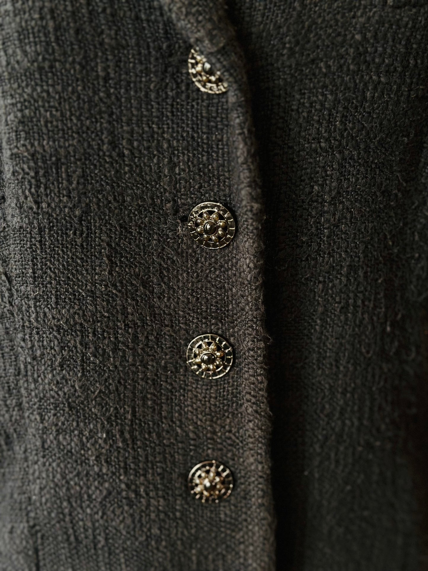 Chanel tweed black jacket