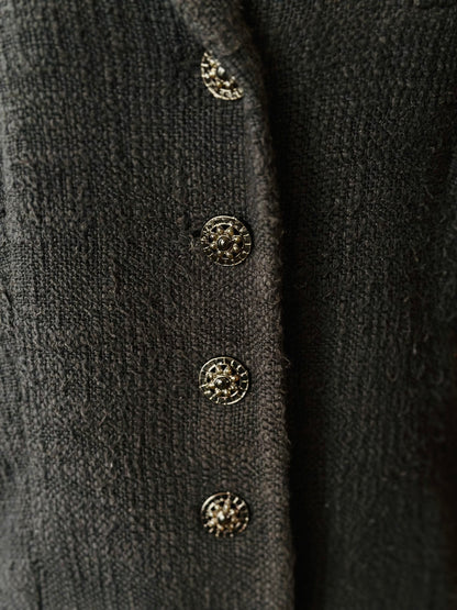 Chanel tweed black jacket