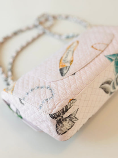 Chanel fabric single flap bag
