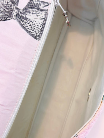 Chanel fabric single flap bag
