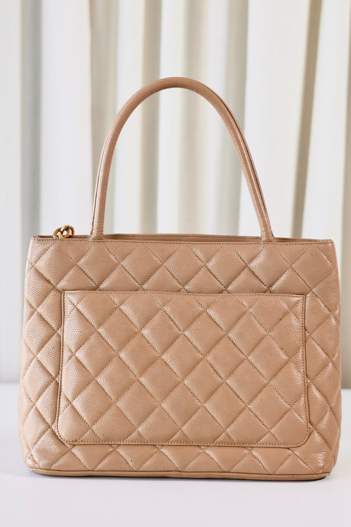 Chanel beige Medallion tote
