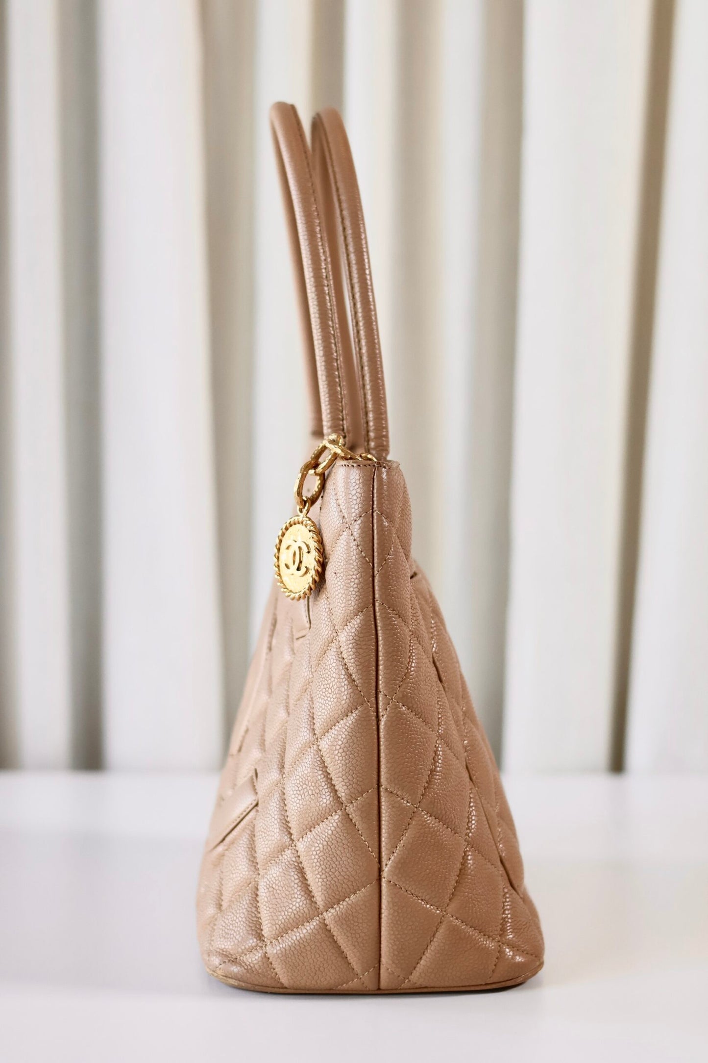 Chanel beige Medallion tote