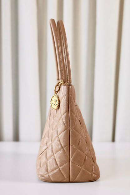 Chanel beige Medallion tote