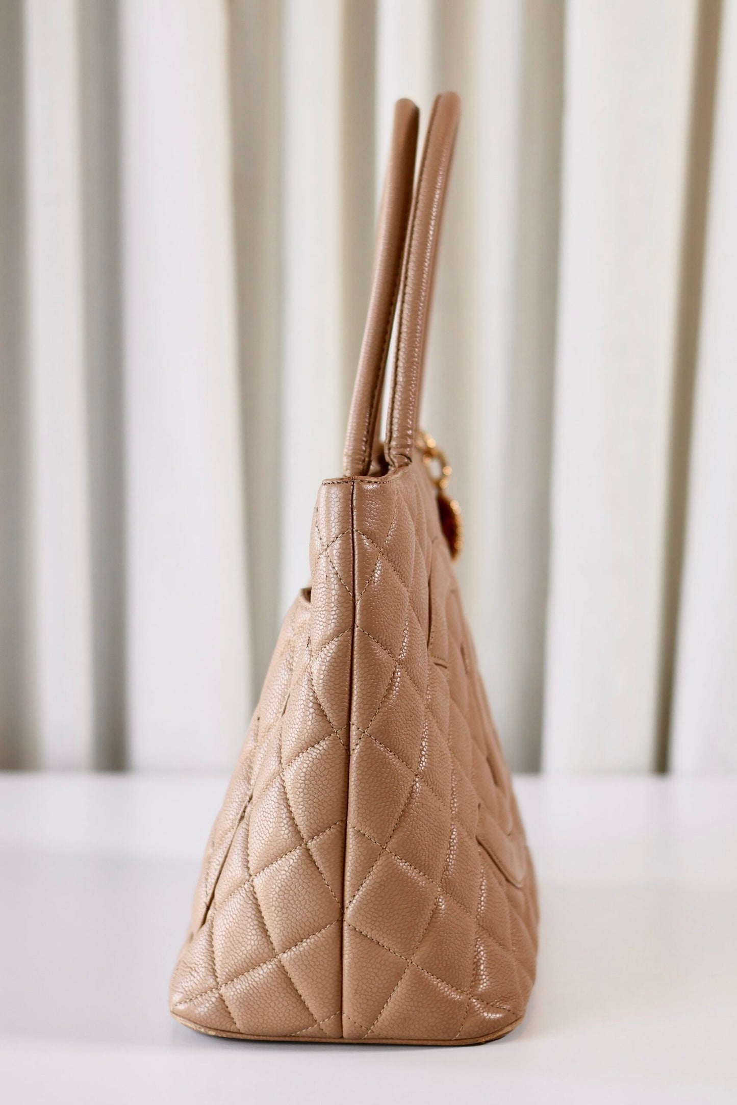 Chanel beige Medallion tote