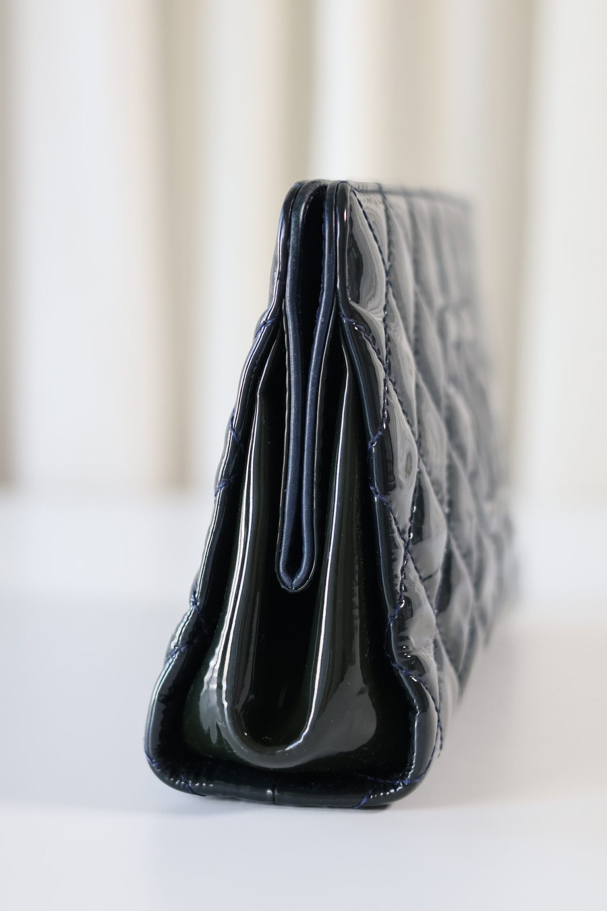Chanel patent clutch
