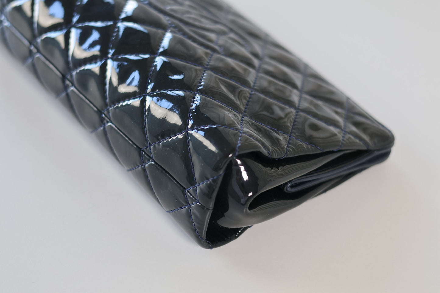 Chanel patent clutch