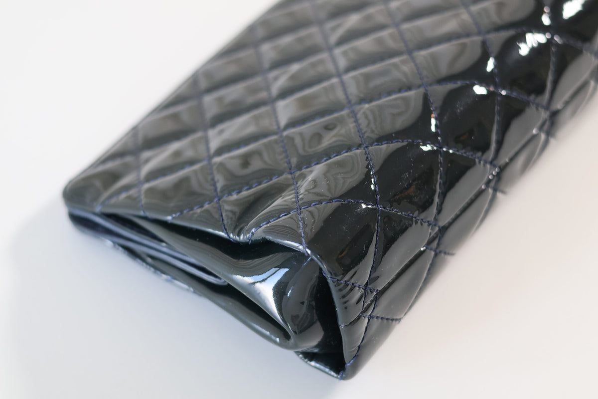 Chanel patent clutch