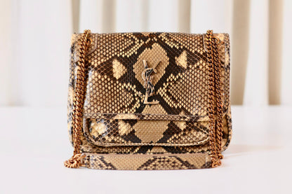Saint Laurent Niki python leather