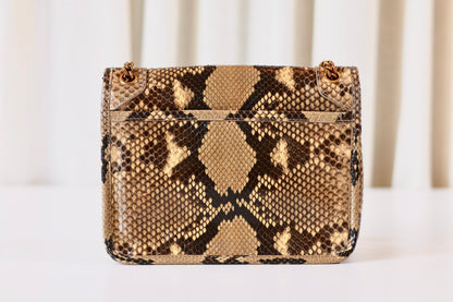 Saint Laurent Niki python leather