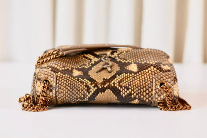 Saint Laurent Niki python leather