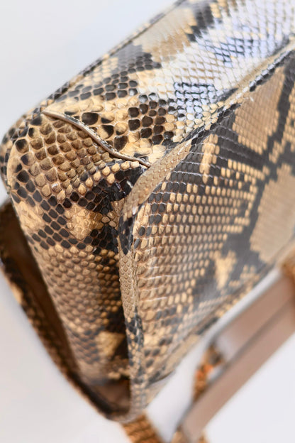 Saint Laurent Niki python leather