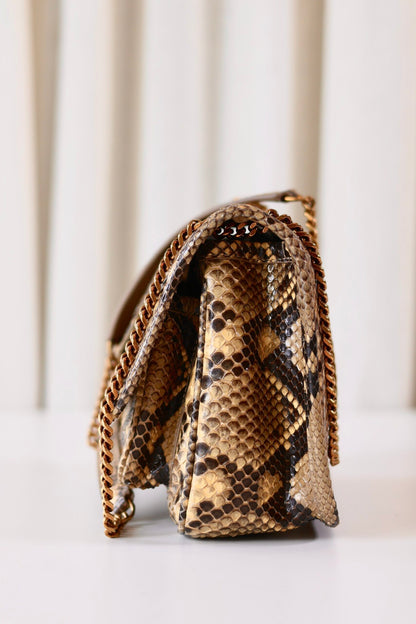 Saint Laurent Niki python leather