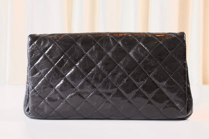 Chanel black single flap bag
